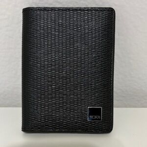 Tumi Black Textured Card Holder